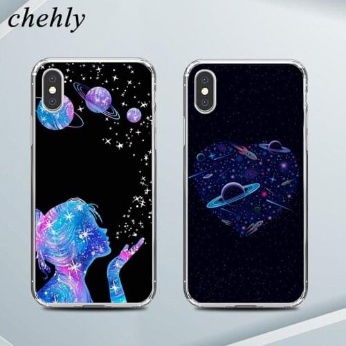 Universe Starry Sky Phone Case for IPhone 6s 7 8 11 Plus Pro X XS Max XR Full Cases Soft Silicone Fitted TPU Covers Accessories