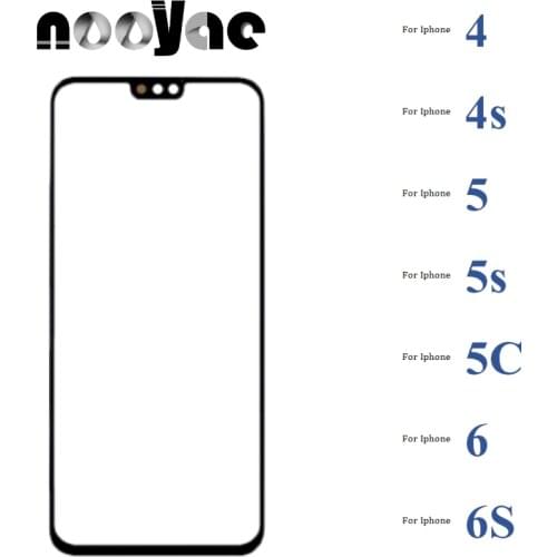 Black / White Glass Screen For Iphone 4 4s 4G 5 5S 5C 6 6G 6S Digitizer LCD Sensor Touch Screen Glass lens Panel