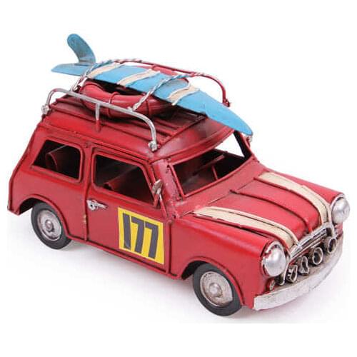Decorative Metal Mini Car- Trinket, Miniature, Gift,Vintage Nostalgic-Handmade and hand painted Quality Durable