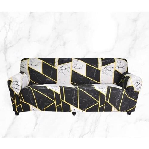 Stretch Elastic Sofa Cover Sofa Towel Slip-Resistant with 2PCs Pillowcases Fully-Wrapped Anti-Dust Slipcovers Couch Cover