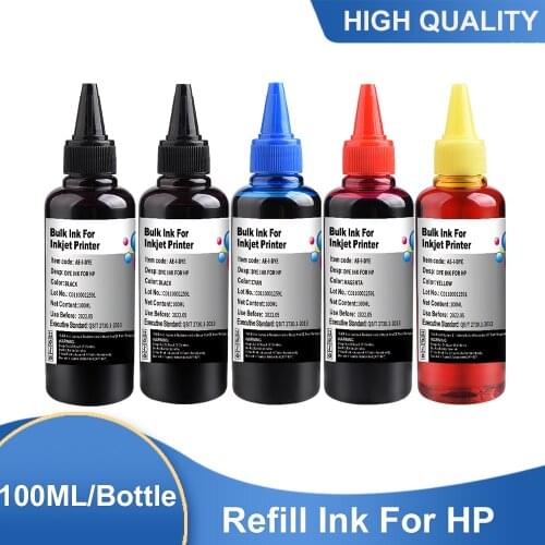 100ML Universal Refill Ink For HPQ 61 60 62 63 64 65 932 933 950 951 564 902 920 901 inkjet printer cartridges or refillable ink