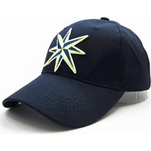 Star Embroidery Cotton Baseball Cap Hip-hop Cap Adjustable Snapback Hats for Men and Women 259