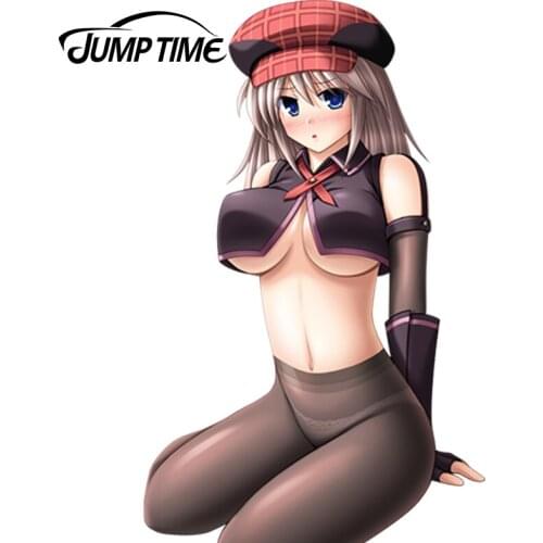 JumpTime 13cm x 8cm Hot Girl Anime God Eater Sticker 3D Car Decal Waterproof Hood Protective Film