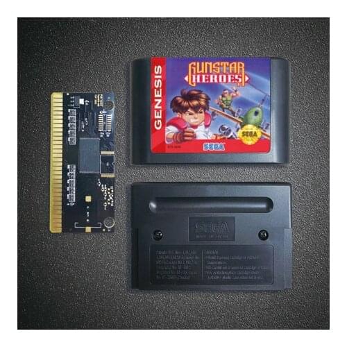 Gunstar Heroes - 16 Bit MD Game Card for Sega Megadrive Genesis Video Game Console Cartridge