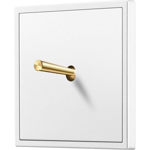 Brass wall switch Vintage Toggle switch 220V 1gang2gang3gang4gang 2way 10A retro switch light Switch for living room brass lever