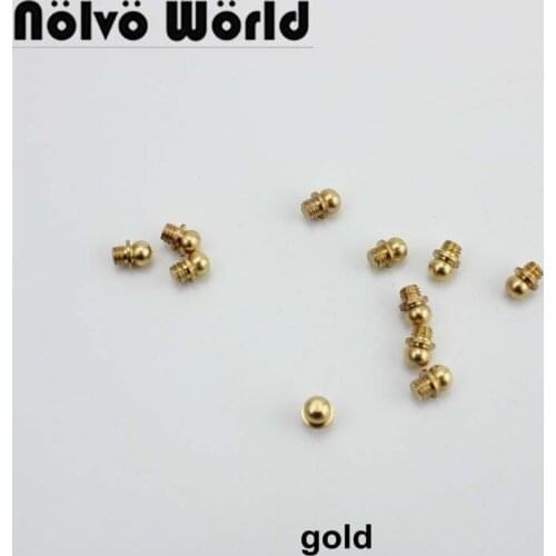 100pcs Wallet metal buckle hardware accessories bag buckle small round head rivet screw clasp monk head rivet