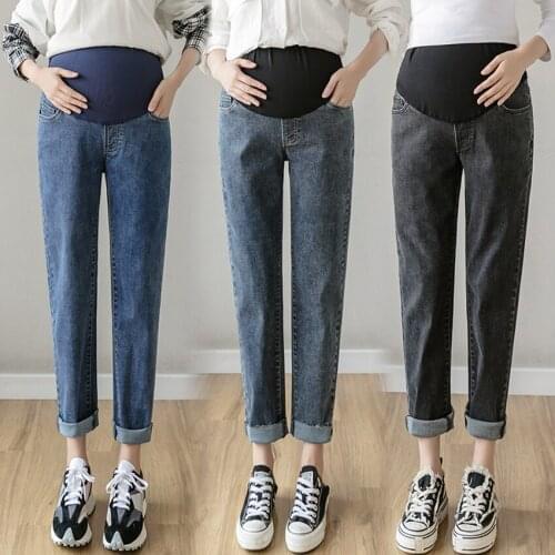 Fashion jeans new maternity pants denim loose wide-leg Harlan carrot autumn and winter daddy pants