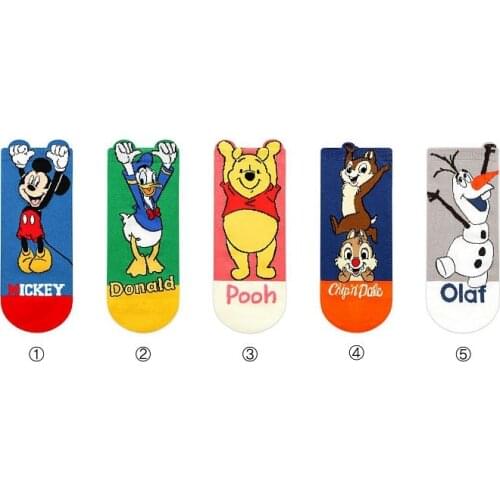 Disney Cartoon Socks Donald Duck Mickey Judy Pattern Cotton Socks Adult Tube Socks
