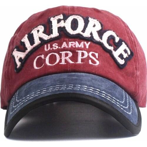 New Mens Baseball Cap for Women Snapback Hat AIRFORCE Embroidery Bone Cap Fashion Casual Caps Men Baseball Hat