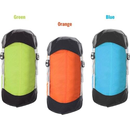 Ultralight Compression Stuff Sack Sleeping Bag Compression Sack Drawstring Bag Organizer for Backpacking Hiking Camping