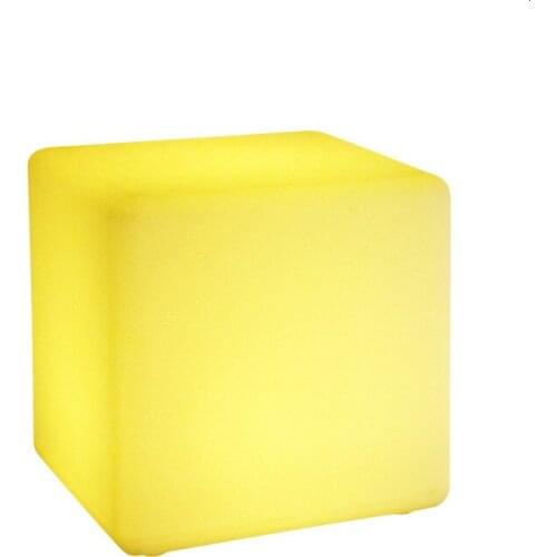 LED luminous stool outdoor luminous furniture creative bar chair remote control colorful cube KTV square stool