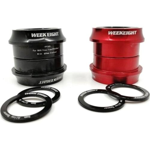 Week Eight PF30 24mm Crankset Bicycle Bearing Bottom Bracket 46mm * 68mm Alloy Central Axis Cycling Bicycle Parts For Shi-mano