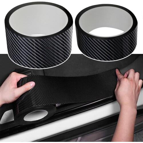 80% HOT SALES 10m Carbon Fiber Car Door Sill Edge Guard Trim Sticker Bumper Protectors Strip
