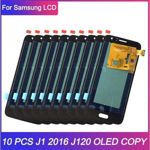 10 Piece/lot LCD For Samsung Galaxy J1 2016 J120 LCD Display Touch Screen Digitizer Assembly J120f J120H J120M OLED COPY