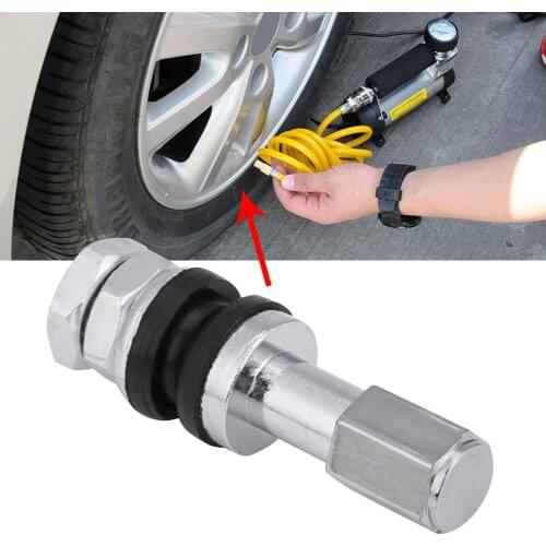 10pcs TR43E Metal Car Truck Motorcycle Tubeless Tire Tyre Valve Stems with Dust Cap for motorcycles cars trucks bicycles