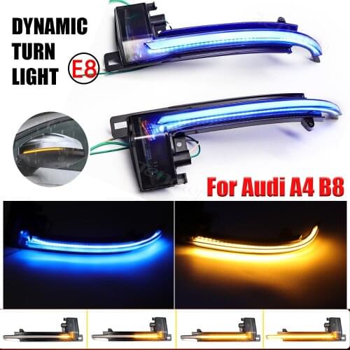 Dynamic LED Reminder Lamps Streamer Turn Signals Lights Car Accessories For Audi A4 B8 8P A3 A5 Q3 A6 C6 4F S6 8K 2011-2016