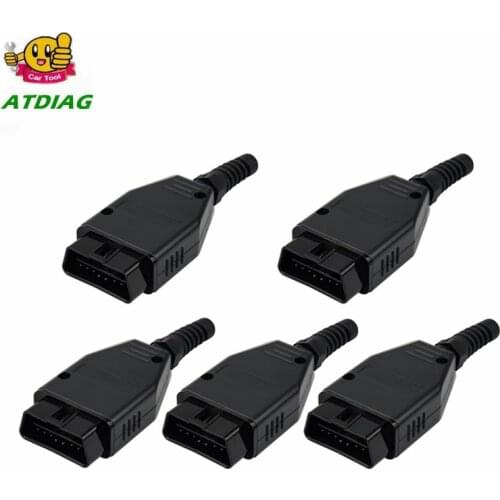 20pcs/lot OBD Male Plug OBD2 16Pin Connector OBD II Adaptor OBDII Connector J1962 OBD2 Connector in stock