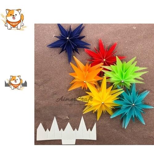 3D Flower Star Metal Cutting Dies Scrapbooking Stencil DIY Decorative Craft Embossing Die Cuts Card Making New Dies For 2019