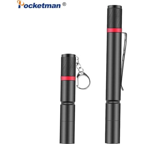 8000LM Pocketman Keychain Flashlight Mini Flashlight Pocket Torch Pen Flashlight Pen Light Mini LED Pen Clip Check Light