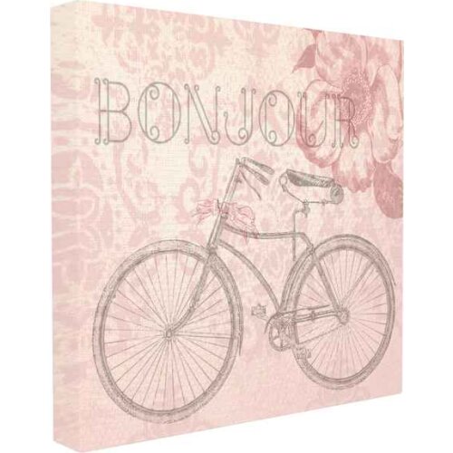 Canvas Bonjour Vintage (62 x 5 x 62 cm) (Refurbished C)