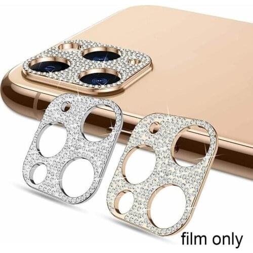 Phone Lens Protection For iPhone 12 Series Camera Protection Shimmer Lens Film Mobile Phone Metal Ring Camera Protector