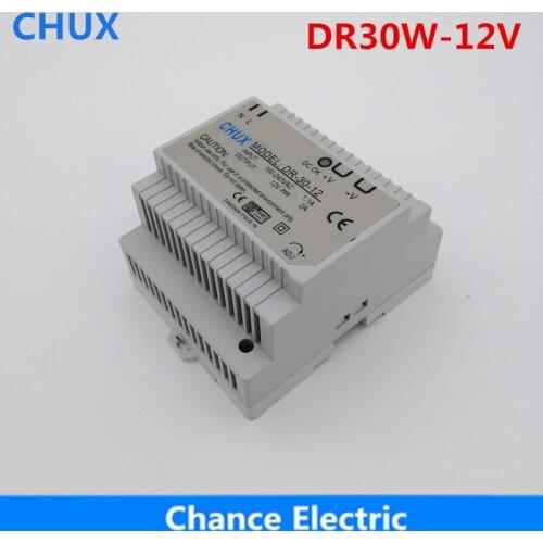 Din Rail Power Supply 12V 30W Single Output Switching Power Supply Ac to Dc For Led strip SMPS DR30W-12V