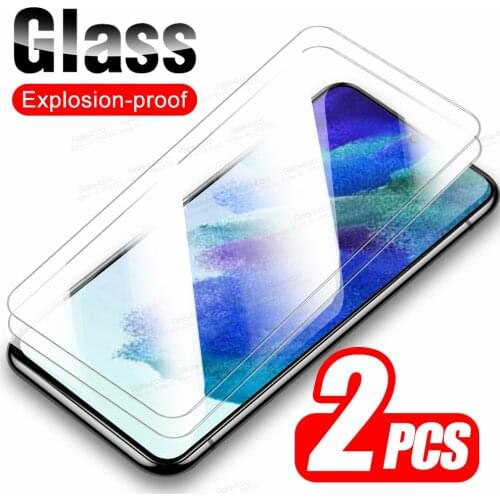 For Samsung Galaxy S21 FE Glass 2pcs Tempered Glass S21FE S 21 Fan Edition SM-G990B 6.41" Screen Protector Protective Cover Film