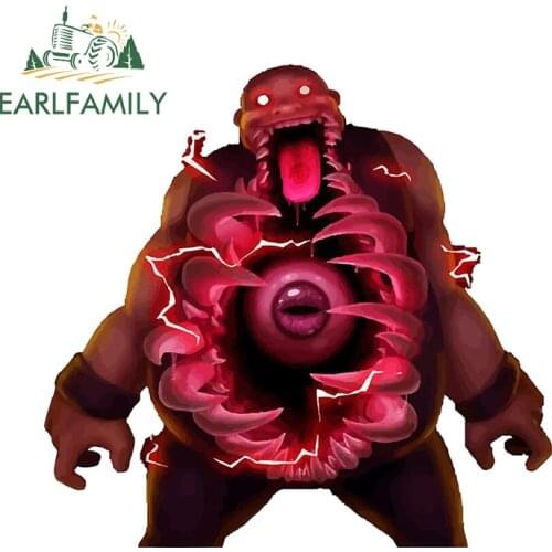 EARLFAMILY 13cm x 12.7cm for Gluttony Decal Vinyl Car Stickers Waterproof Refrigerator Windshield Creativite Car Door Protector