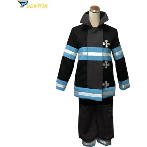 Enn Enn no Shouboutai Shinra Kusakabe Team Uniform Cosplay Costume Fire Force Cosplay