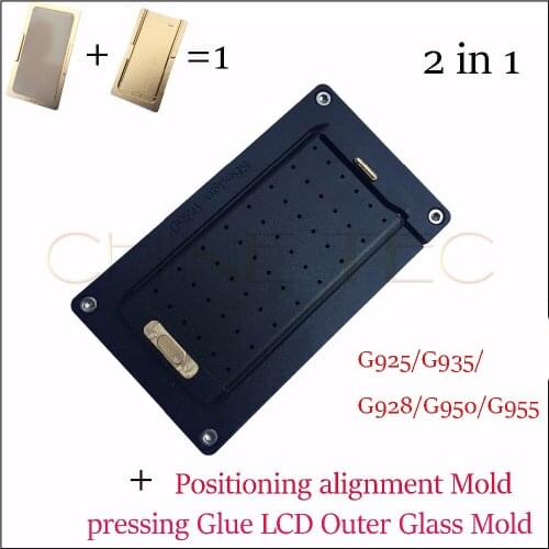 High Precision Aluminium Metal Alignment LCD Glass OCA Lamination Positioning Mould Mold for S6 edge plus S7 edge G925 G928 G935