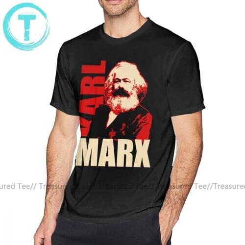 Karl Marx T Shirt Karl Marx Socialist T-Shirt Cute Casual Tee Shirt 100 Cotton Short Sleeves Mens 5x Printed Tshirt
