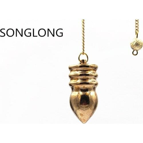 Reiki symbols spirit swing FM divination hypnosis metal brass non-crystal metal copper solid standard pendulum energy therapy