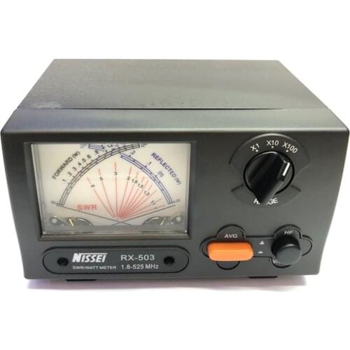 Original TAIWAN NISSEI RX-503 SWR / Watt Meter 1.8-525MHz 2/20/200W Power Meter for Walkie Talkie Mobile Radio