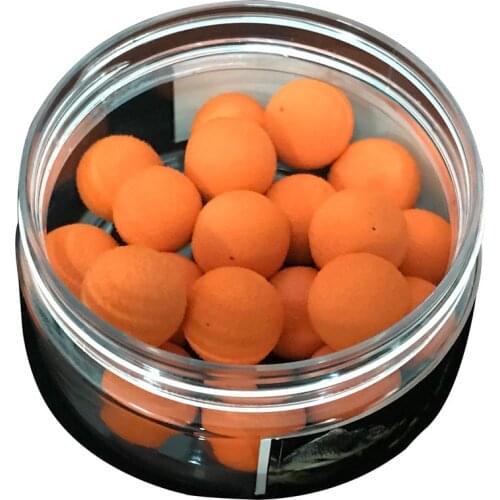1 Box Smell Pop up Fishing Lure Boilies Floating Carp Baits Soluble in Water Orange-Tangerine 14mm