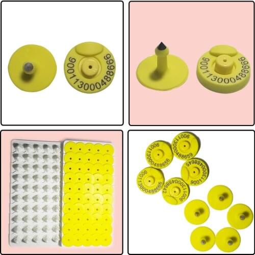 Durable passive TPU 134.2khz FDX-B RFID EID ear tag for swine pigs Goat Sheep goat Cow animal earring livestock identification