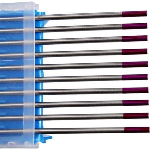 Tungsten electrode professional 1 Box 10pcs Purple Head 3.0*150mm WES Tungsten Electrode Welding Accessory 10-400A