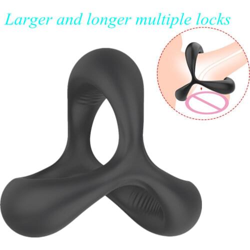 Silicone Strapon Cock Rings Penis Ring Sex Toys For Men Bondage Male Masturbator Chastity Cage Erotic Machine Sextoys Adult Shop
