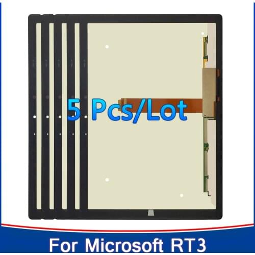 5Piece Tablet LCD Replacement For Microsoft Surface 3 RT3 RT 1645 LCD Display Touch Screen Assembly For Surface RT3 1657 LCD