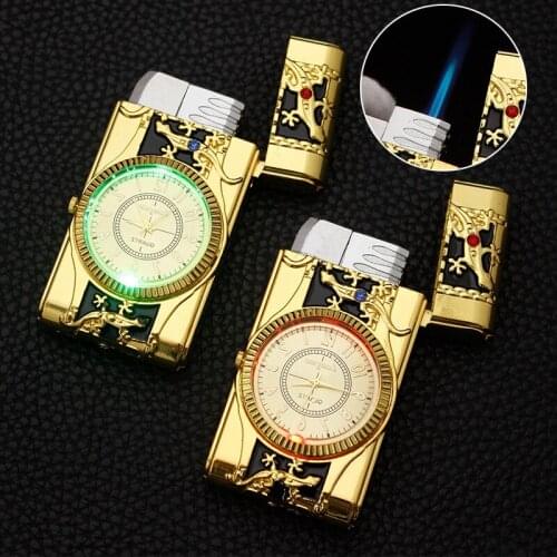 Flash Watch Jet Torch/Turbo Lighter Gas Lighter Mini Lighters Cigarette Lighters Smoking Accessories Gadgets for Men