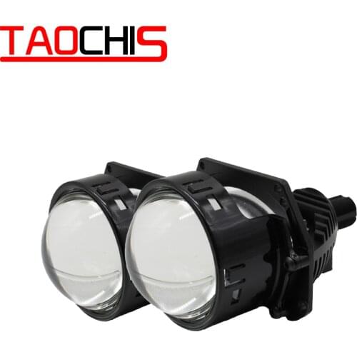TAOCHIS 45W Bi LED Projector Lens Hella 3R G5 Projector Lens High Low Beam Farther Brighter Car Styling Modification