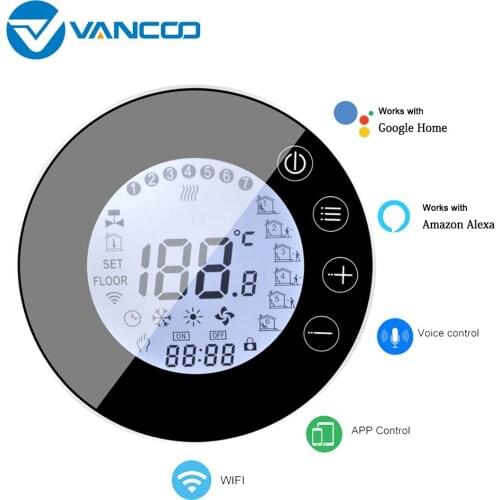 Tuya Thermostat Electric Floor Heating Thermostat 220v Wifi Voice Aleax Temperature Control Mobile Phone Program Thermoregulator