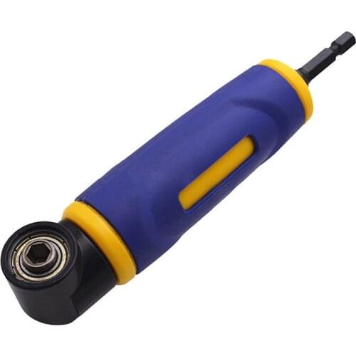 90 Degree Right Angle Extension Driver Drilling Shank Screwdriver 1/4" Hex Drill Bit Socket Holder For Woodworking Tool
