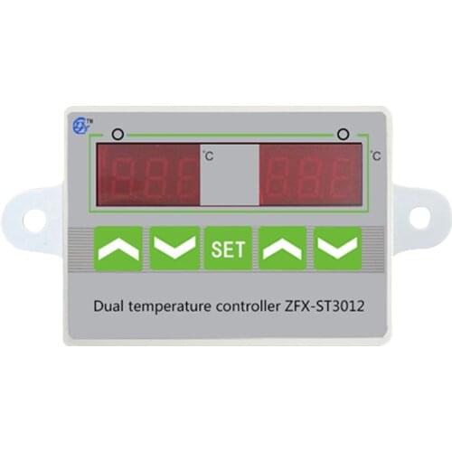 ZFX-ST3012 Microcomputer Intelligent Temperature Controller Switch Double Temperature Double Control Electronic Controller