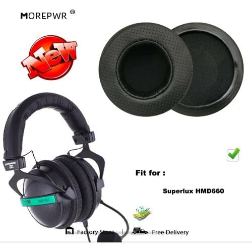 Replacement Ear Pads for Superlux HMD660 HMD 660 HMD-660 Headset Parts Leather Cushion Velvet Earmuff Earphone Sleeve Cover