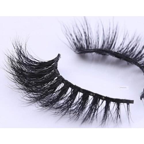 1 pair Mink Eyelashes Nature Black False Eyelashes Cross Fake Hand made Eye Lashes Extension accessory Makeup tools