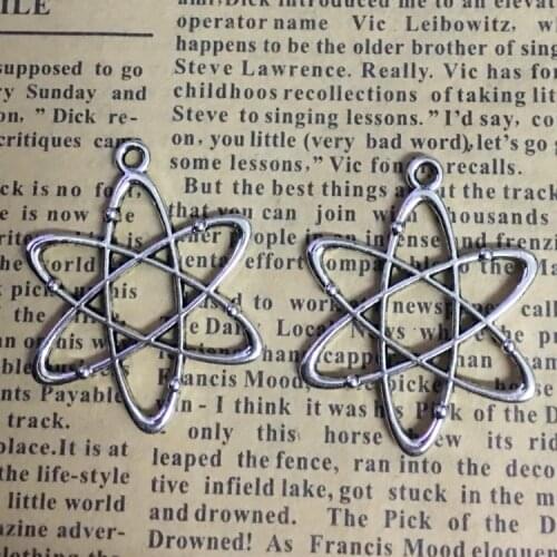 Newest 10Pieces 30*33mm Mixed Alloy Antique Silver Color Five Which Charms Earring Pendant Necklace For DIY Jewelry Making