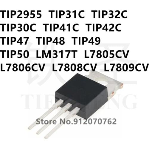 10PCS TIP2955 TIP31C TIP32C TIP30C TIP41C TIP42C TIP47 TIP48 TIP49 TIP50 LM317T L7805CV L7806CV L7808CV L7809CV TO-220