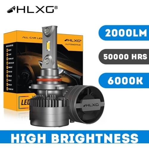 2pcs LED H4 H7 lampada 9005 HB3 9006 HB4 Car Headlight Bright White 6000K Auto Lamp H8 H9 H11 LED Lamp light Bulb No Error hlxg