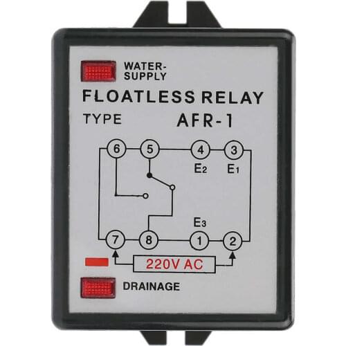 AFR -1 AC220V 50/60hz Liquid Level Controller Relay Water Level Switch 5A 2W Controller Relay Electrical Access