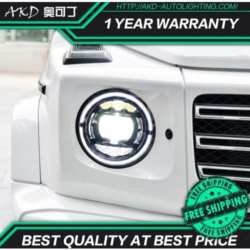 AKD Car Styling Head Lamp for Benz W463 G500 Headlights G350 G55 G63 LED Headlight Angel Eye DRL Hid Bi Xenon Auto Accessories